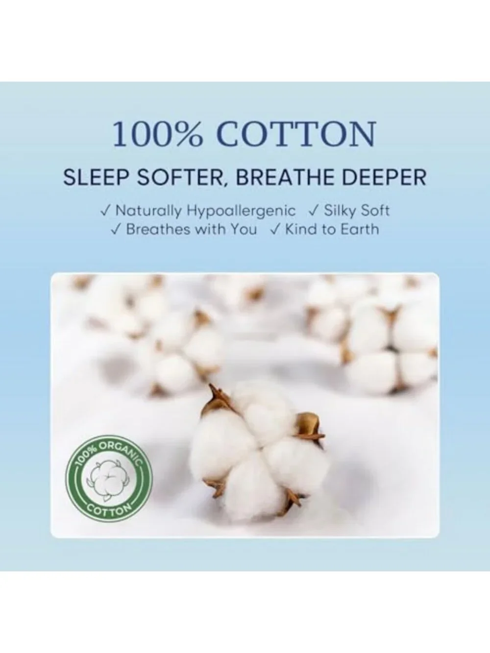 Full Size 100% Cotton Printed Sheet Set - Soft 300TC Sateen Bedding